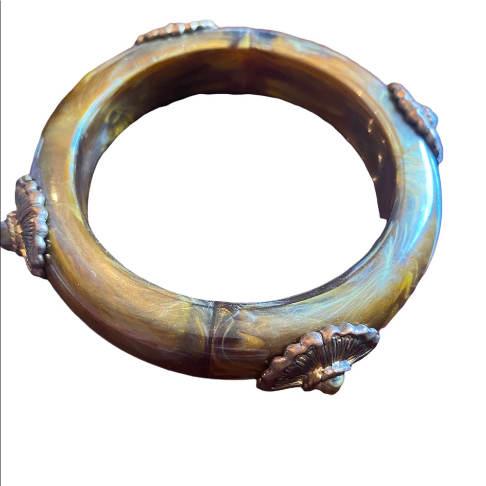 Brown Swirled Vintage Style Bracelet